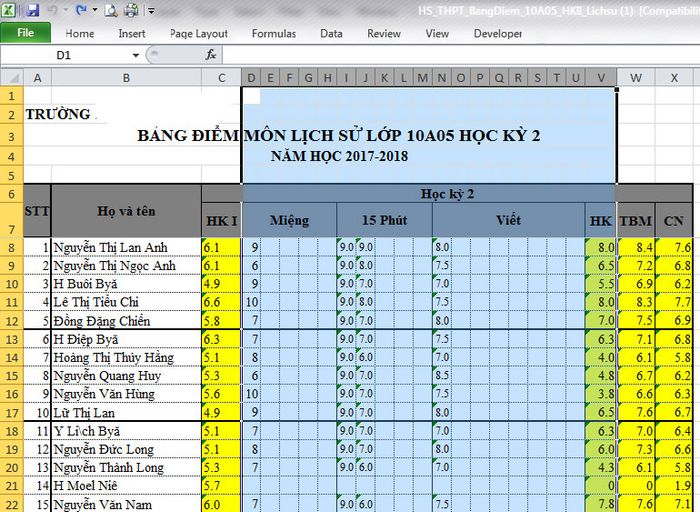 Hướng dẫn in phiếu ghi điểm học bạ trong SMAS nhanh chóng và đơn giản